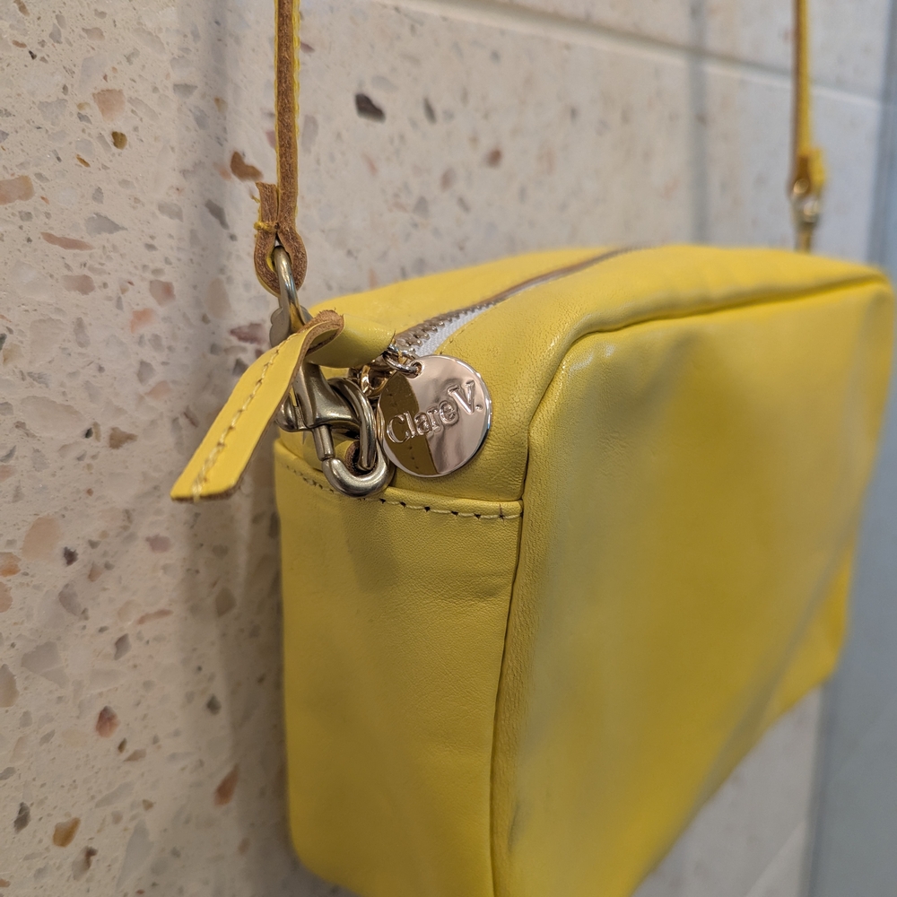 Clare V Yellow Midi Sac New!